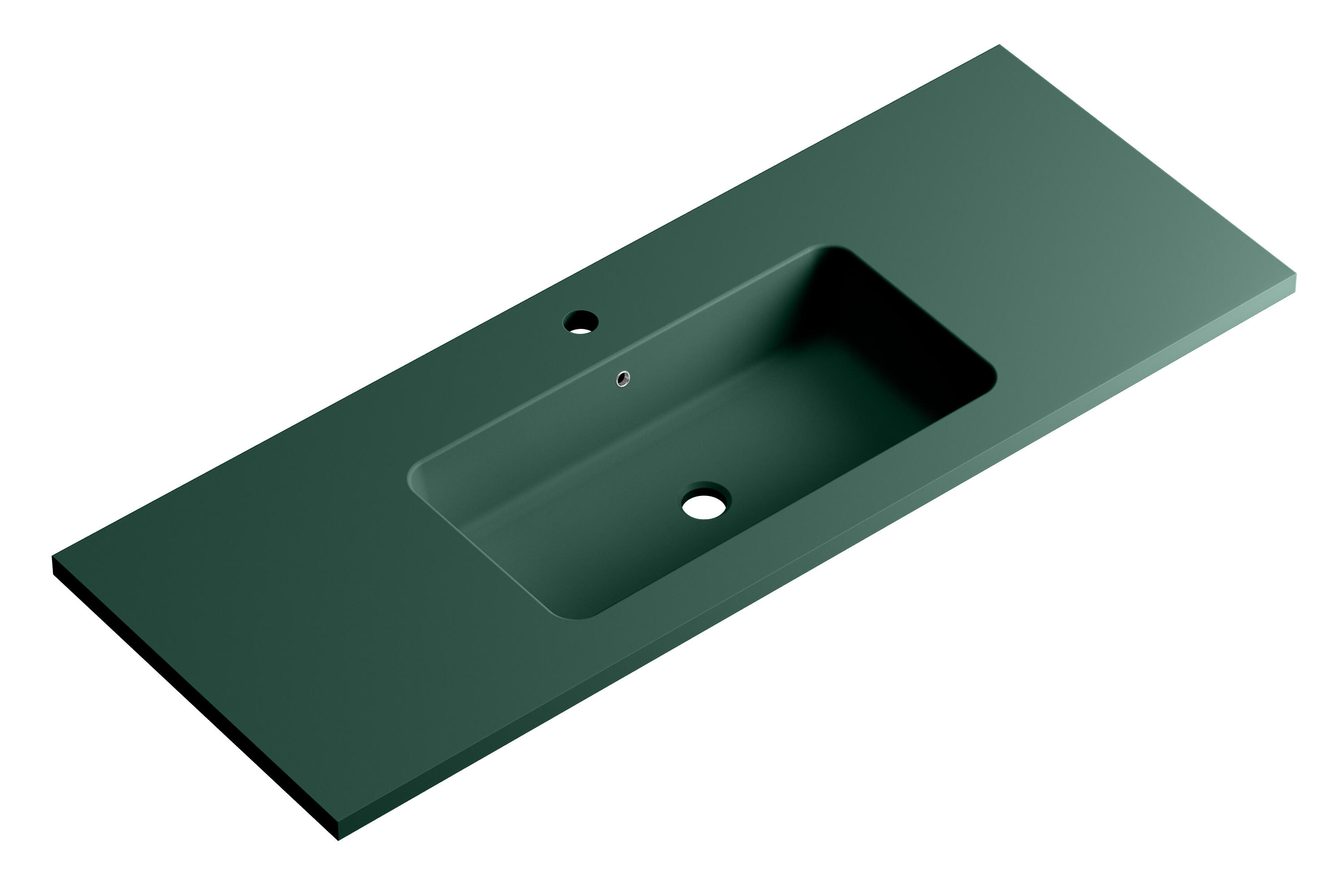 Lavabo encastrado reven verde 120.5x15.5x45.5 cm