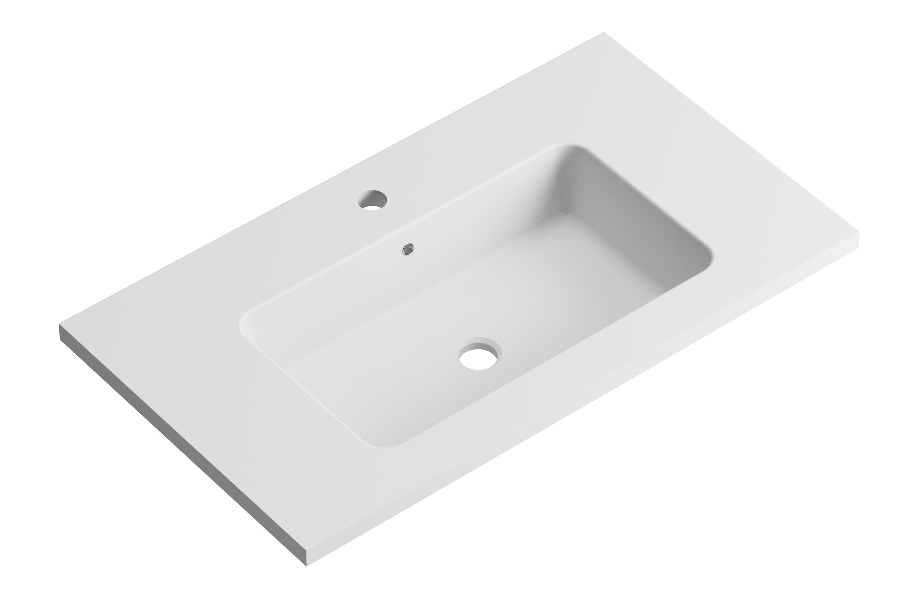 Lavabo encastrado reven blanco 80.5x15.5x45.5 cm
