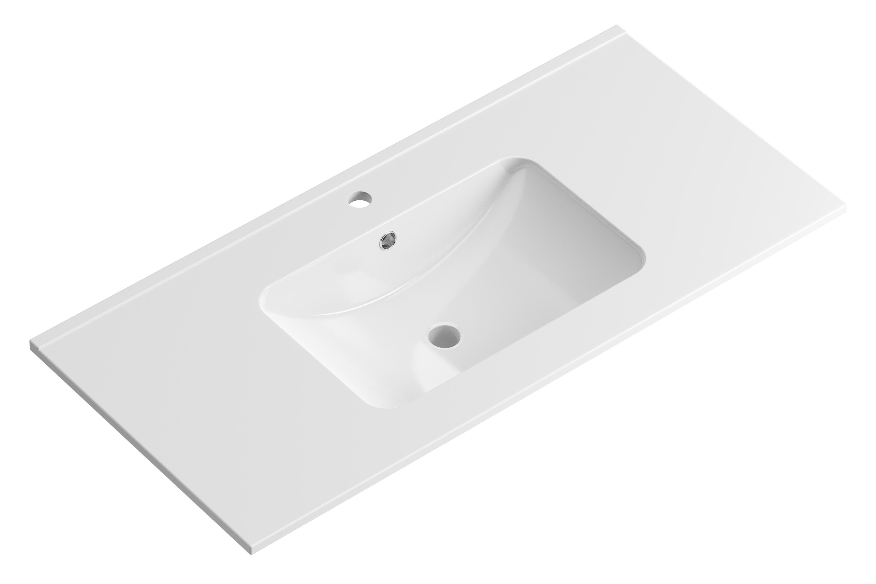 Lavabo encastrado maxf50 blanco 106x18.5x50 cm