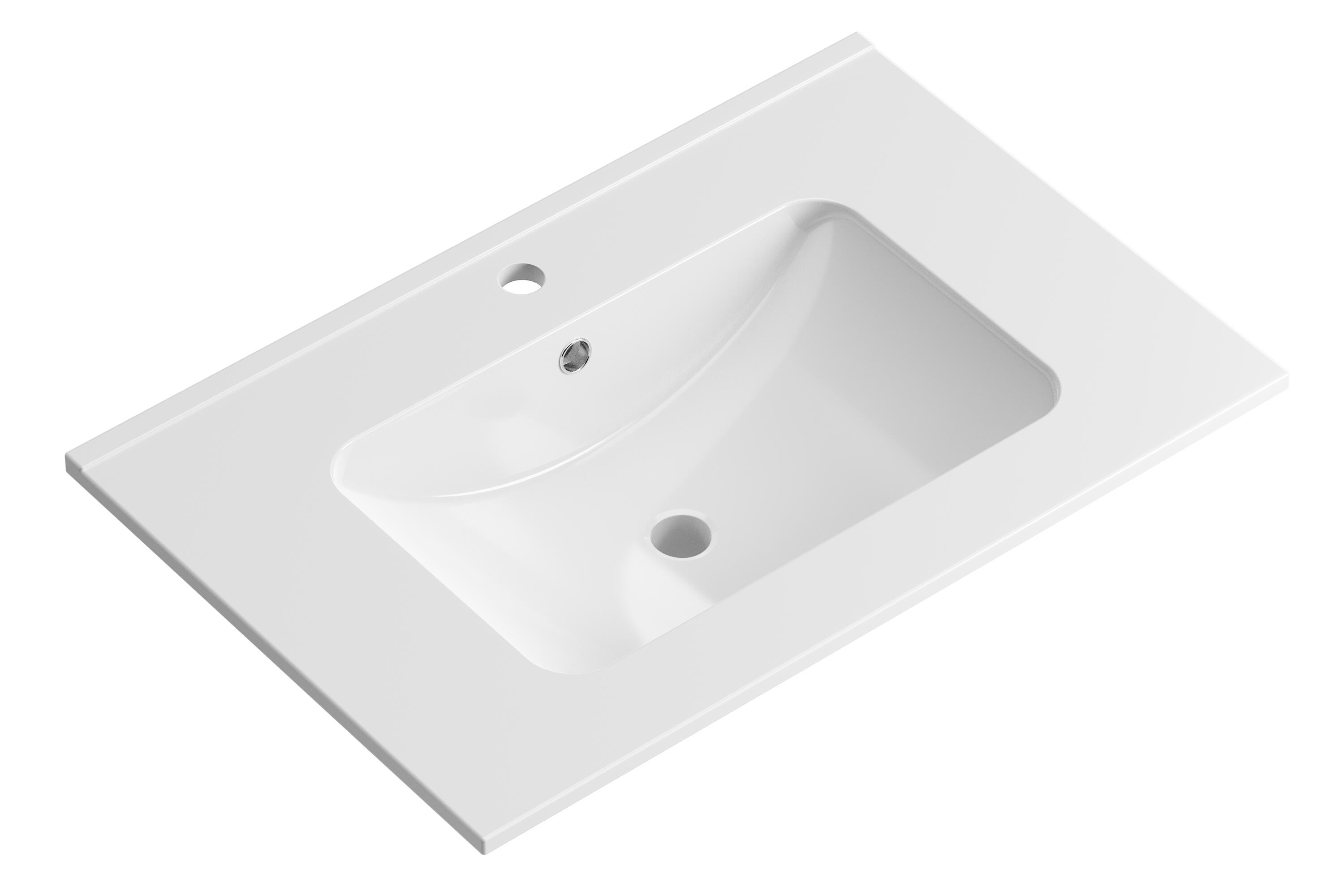 Lavabo encastrado maxf50 blanco 76x18.5x50 cm