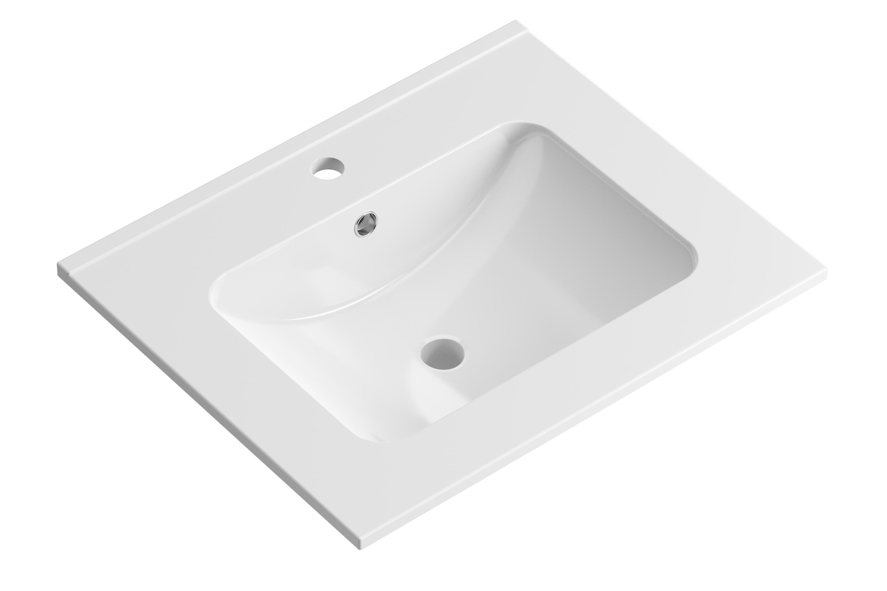 Lavabo encastrado maxf50 blanco 61x18.5x50 cm