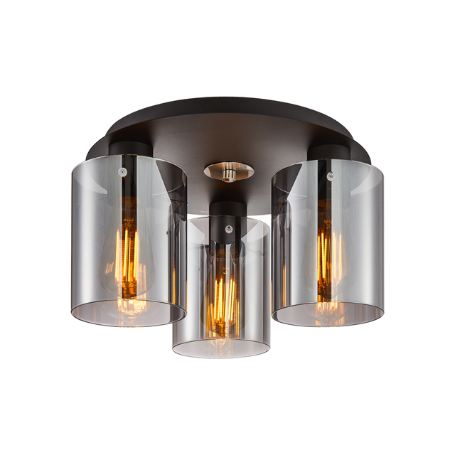 Lampa sufitowa Sardo czarna 3 x E27 Italux