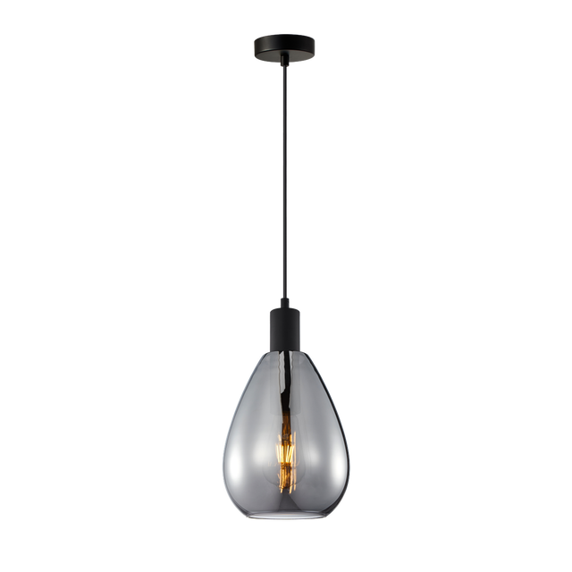 Lampa wisząca Zulo grafit E27 Italux