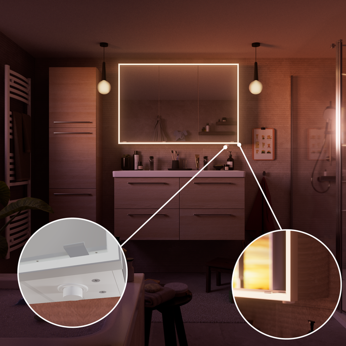 armoire de toilette design avec plusieurs dimensions 