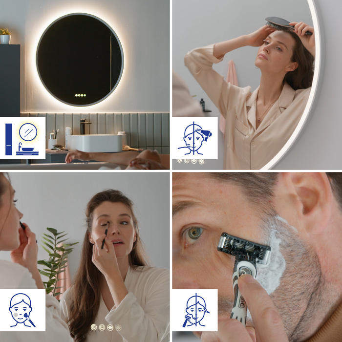 miroir led lumineux neo frame