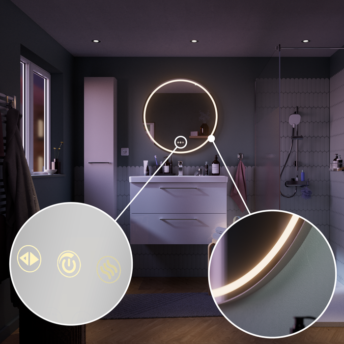 gamme complète remix sensea miroir lumineux rond