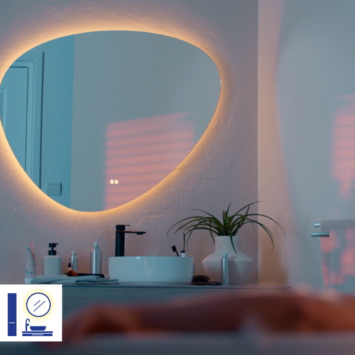 miroir d'ambiance galet 