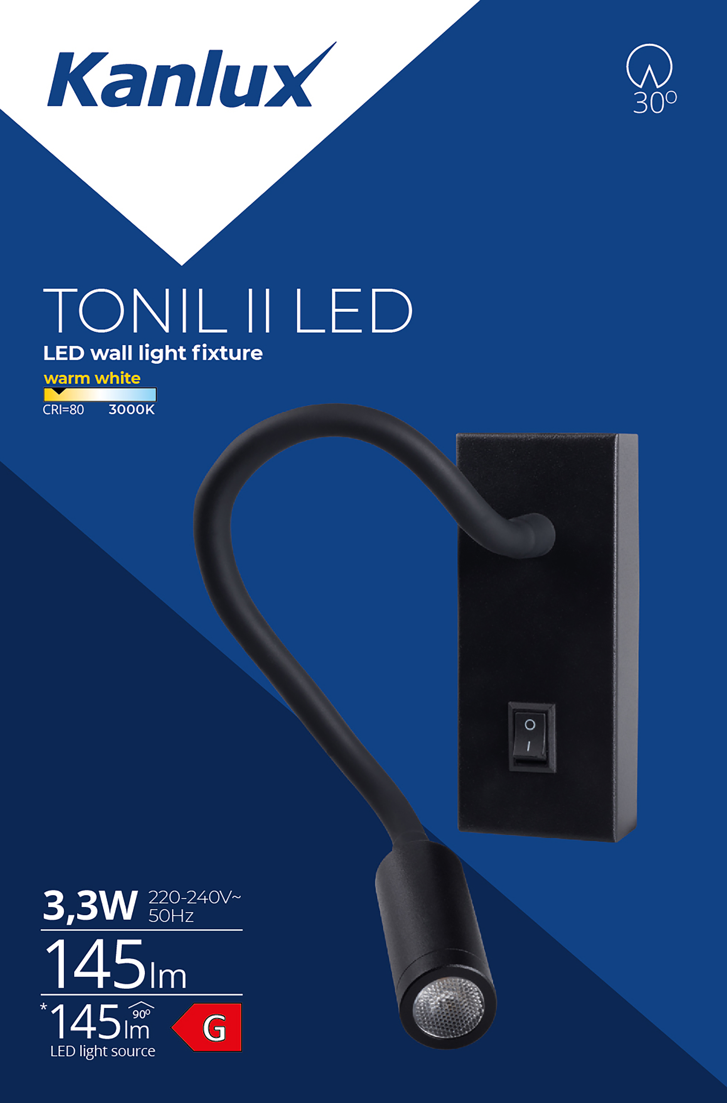 Kinkiet Tonil czarny LED Kanlux - 5