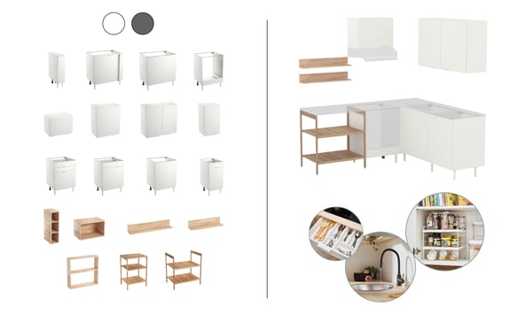 gamme entière eleki cuisine blanche