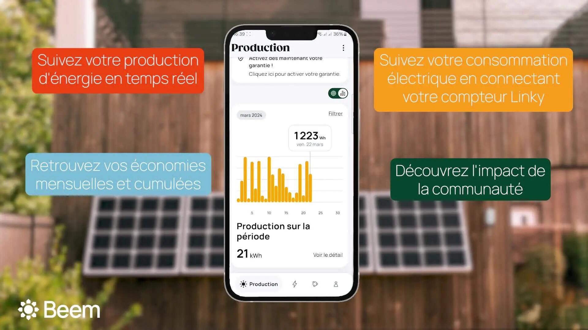 Panneau solaire Beem Serenity, kit de démarrage 420W, installation au mur - 7