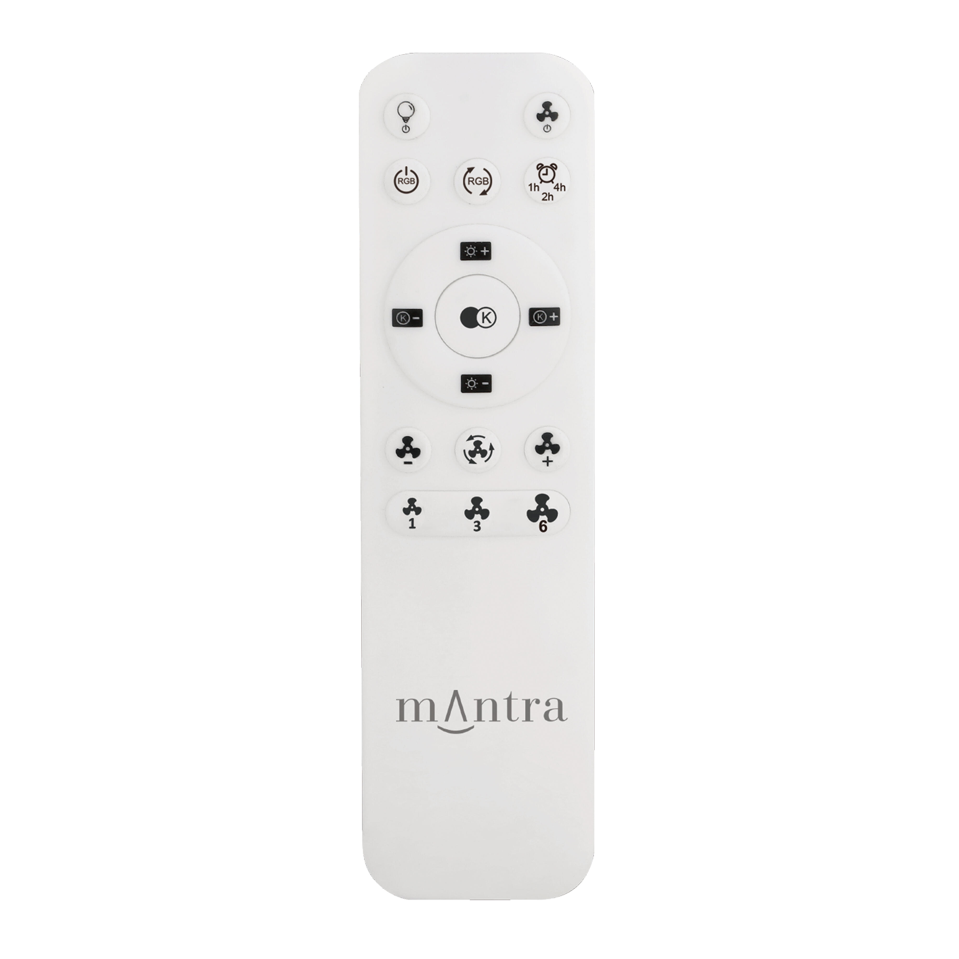 Ventilador de techo con luz silencioso DC 30W con mando ø106 cm Rafaga MANTRA blanco luz CCT 3 aspas retráctiles tipo lámpara| 6 velocidades| modo verano/invierno| recomendado de 13 a 20m² - 11
