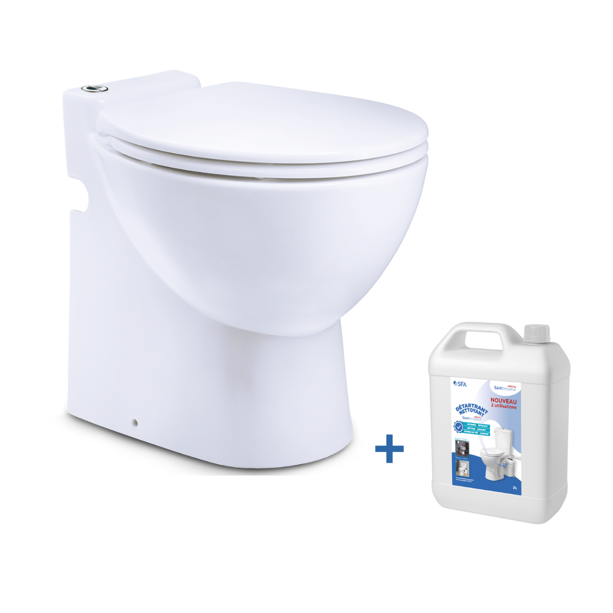 Sanibroyeur Sanicompact Comfort Abattant Wc Sanibroyeur Abattant