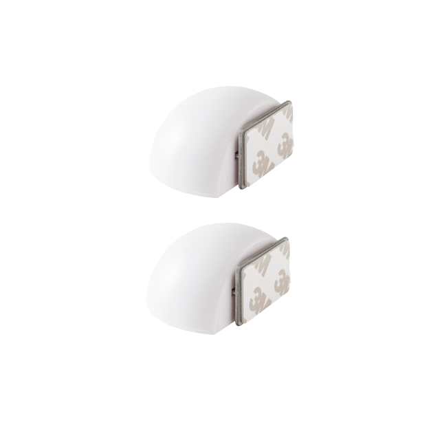 Fermaporta magnetico INSPIRE DS21 in ABS bianco Opaco Ø 0 x H 2.6 cm, 2 pezzi