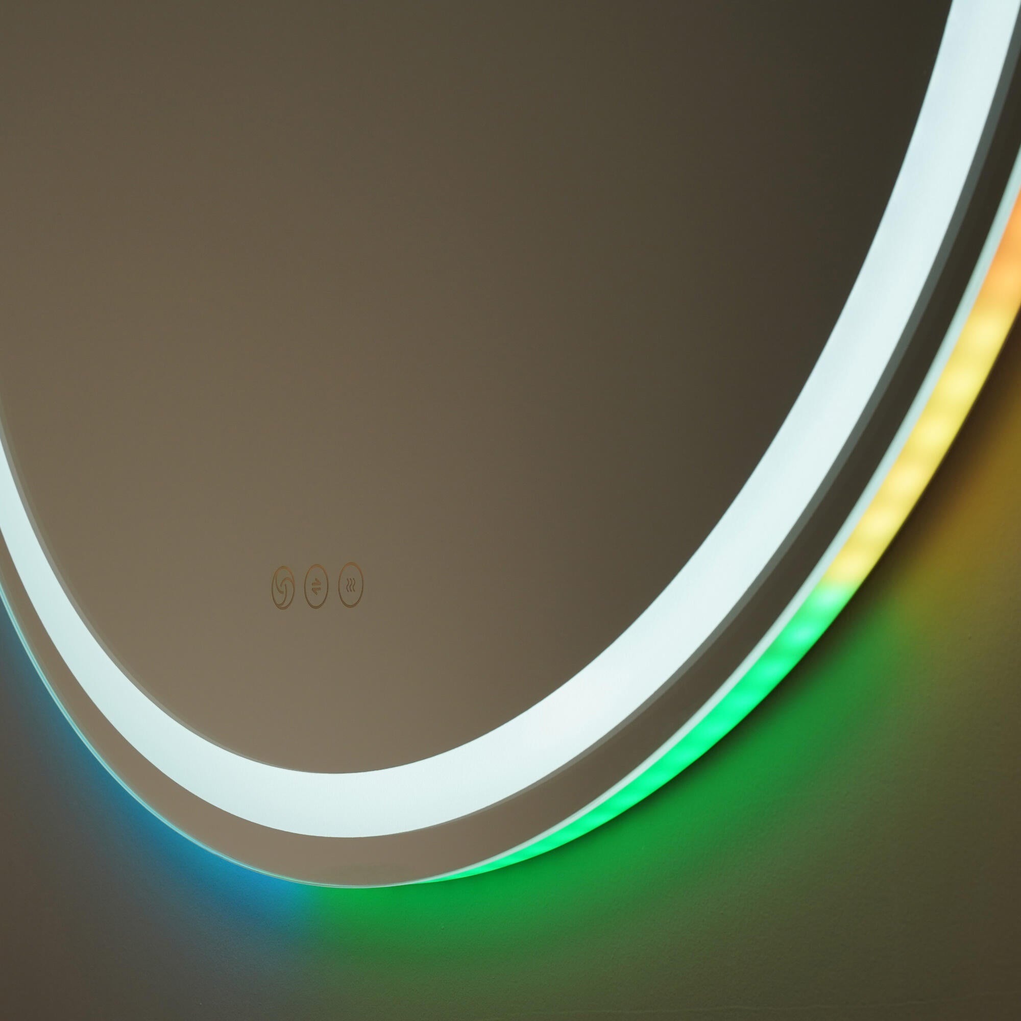 Espejo de baño con luz LED  Saturno  con antivaho, táctil, altavoz, , bluetooth,  80x80cm - 4