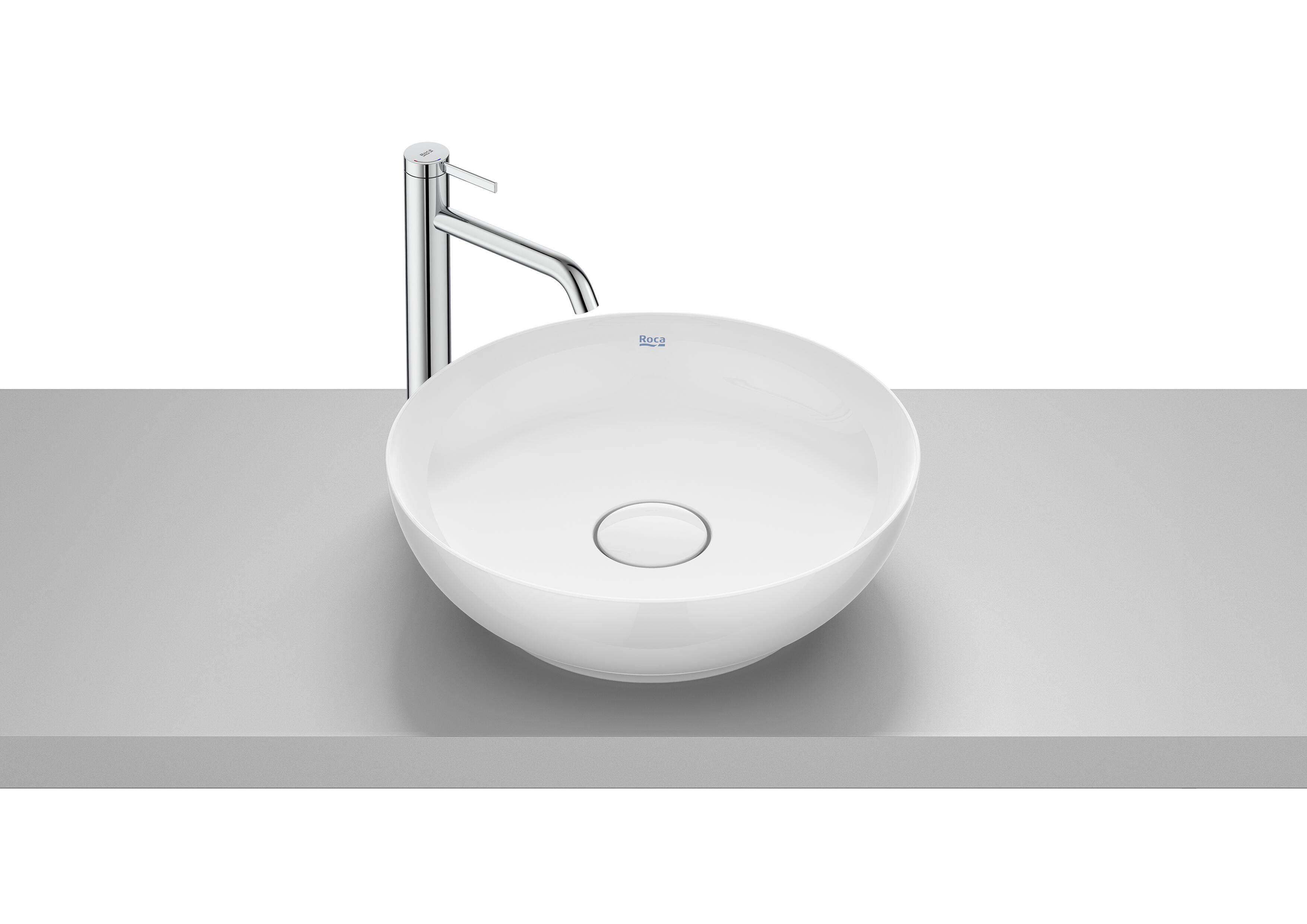 Lavabo de sobreponer bol brillante 42.5x13x42.5 cm