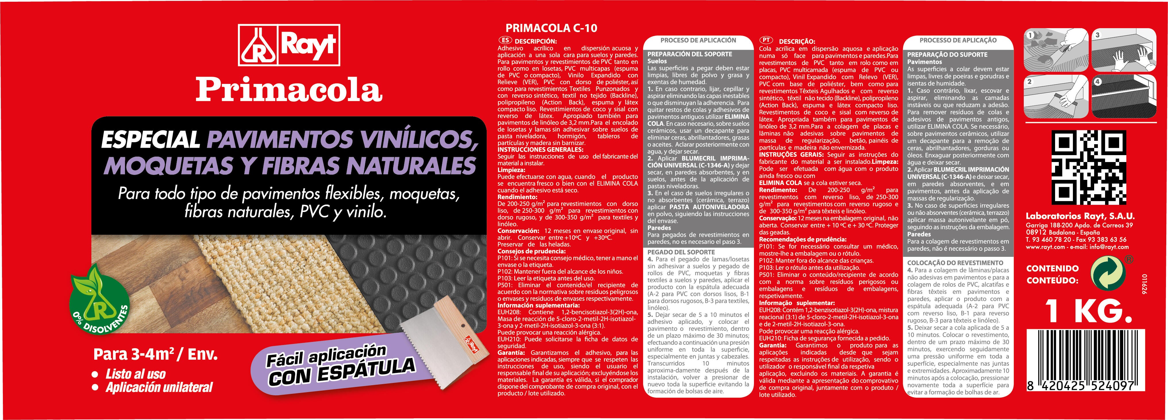 Adhesivo montaje e instalación vinilos, moquetas y fibras naturales - 3