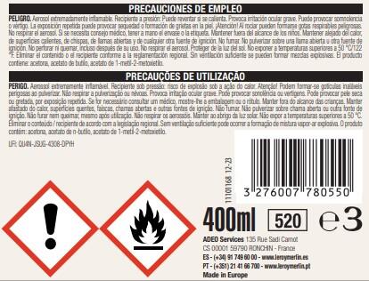Spray decorativo brillante LUXENS 400ml negro - 5