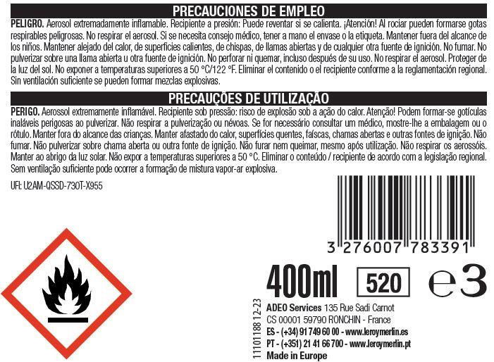 Spray Decor Aquaeo mate Luxens 400ml preto - 4