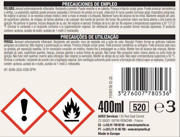 Spray Decor mate Luxens 400ml preto - 5