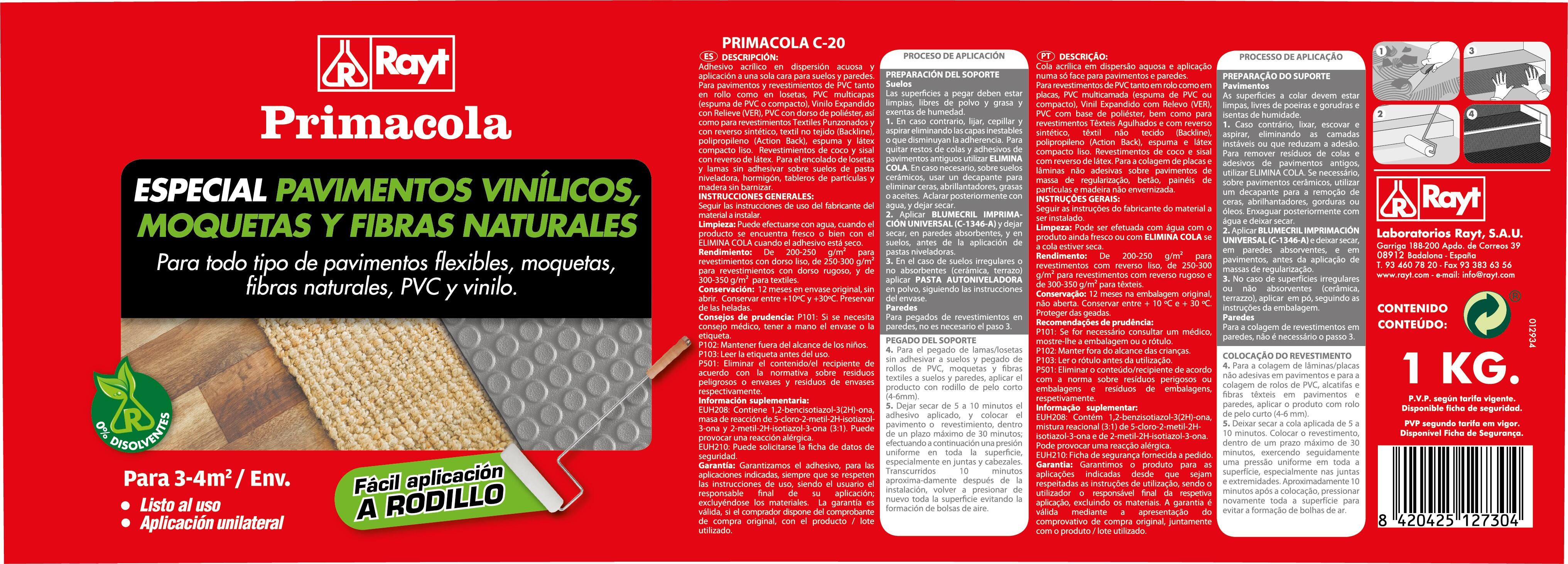 Cola PRIMACOLA acrílica 1 kg - 2