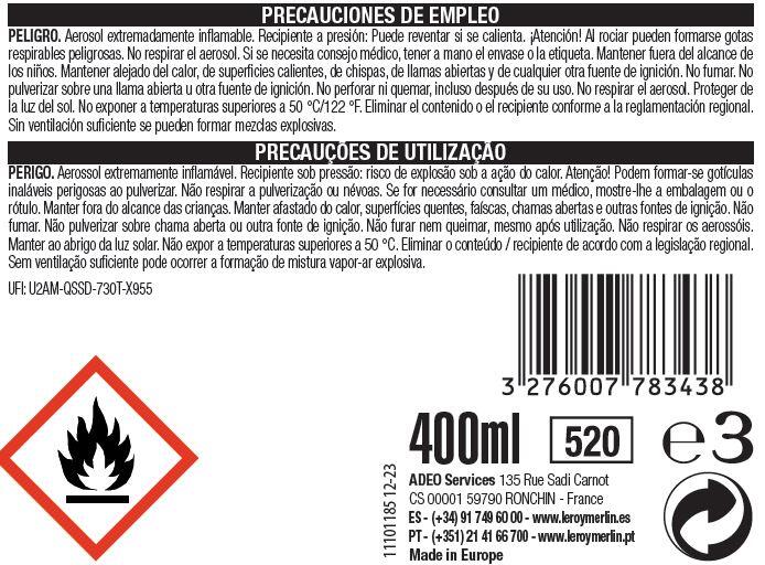 Spray decorativo brillante LUXENS WB 400ml negro - 3