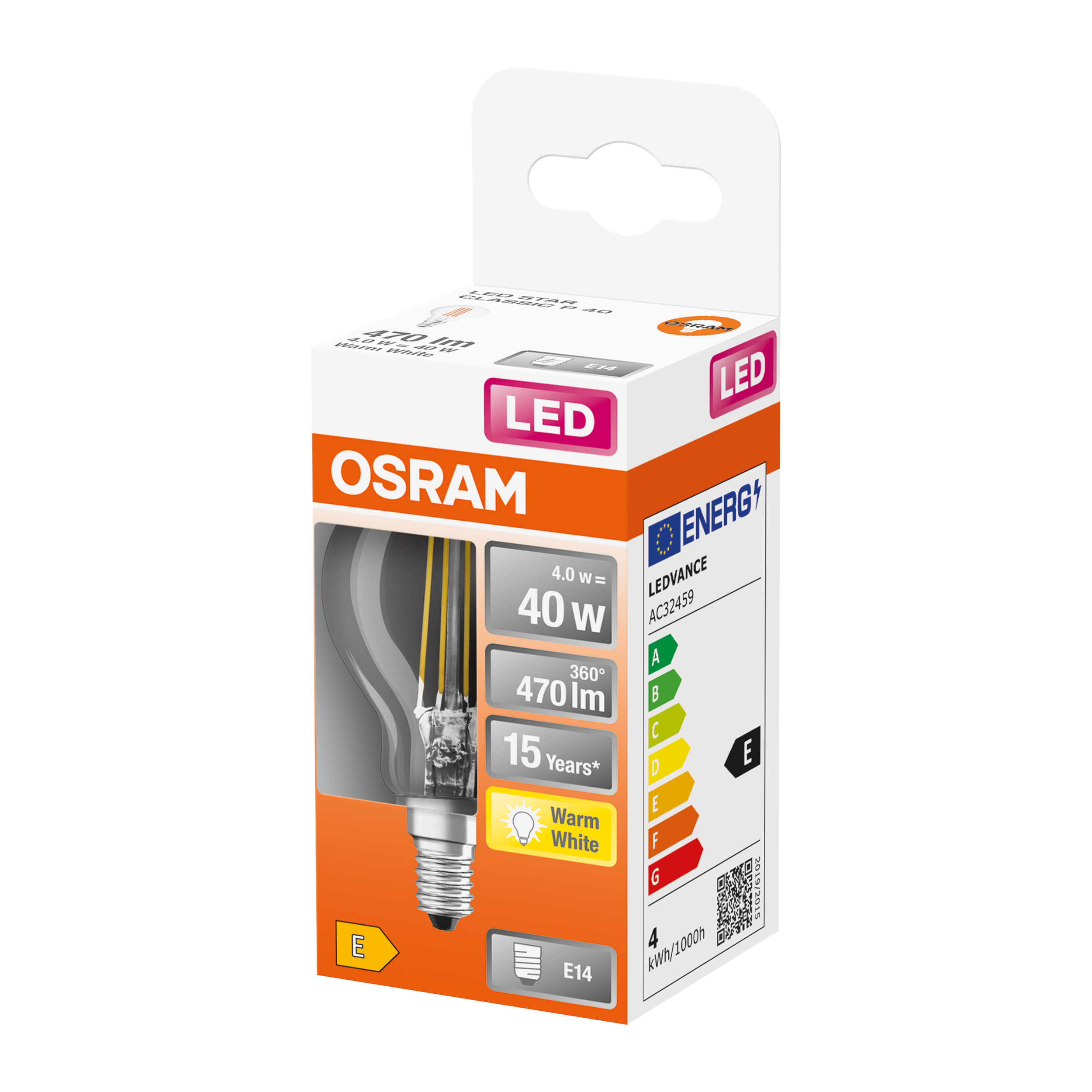 Żarówka LED E14 4 W 470 lm Neutralna biel OSRAM - 3