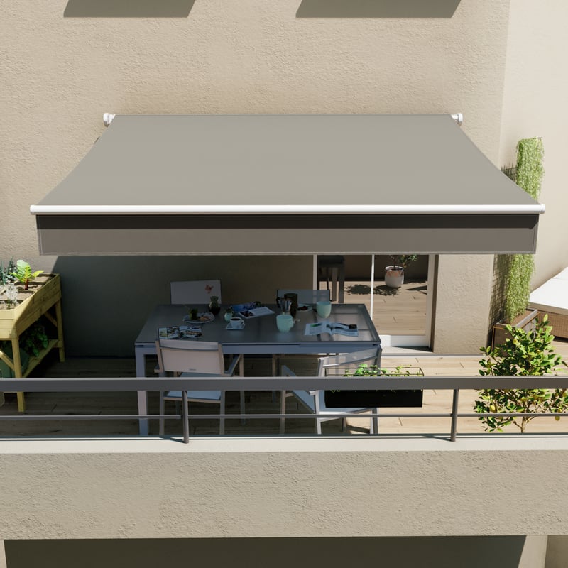 Markiza tarasowa manualna 2.95x2 m Calima antracytowa Naterial