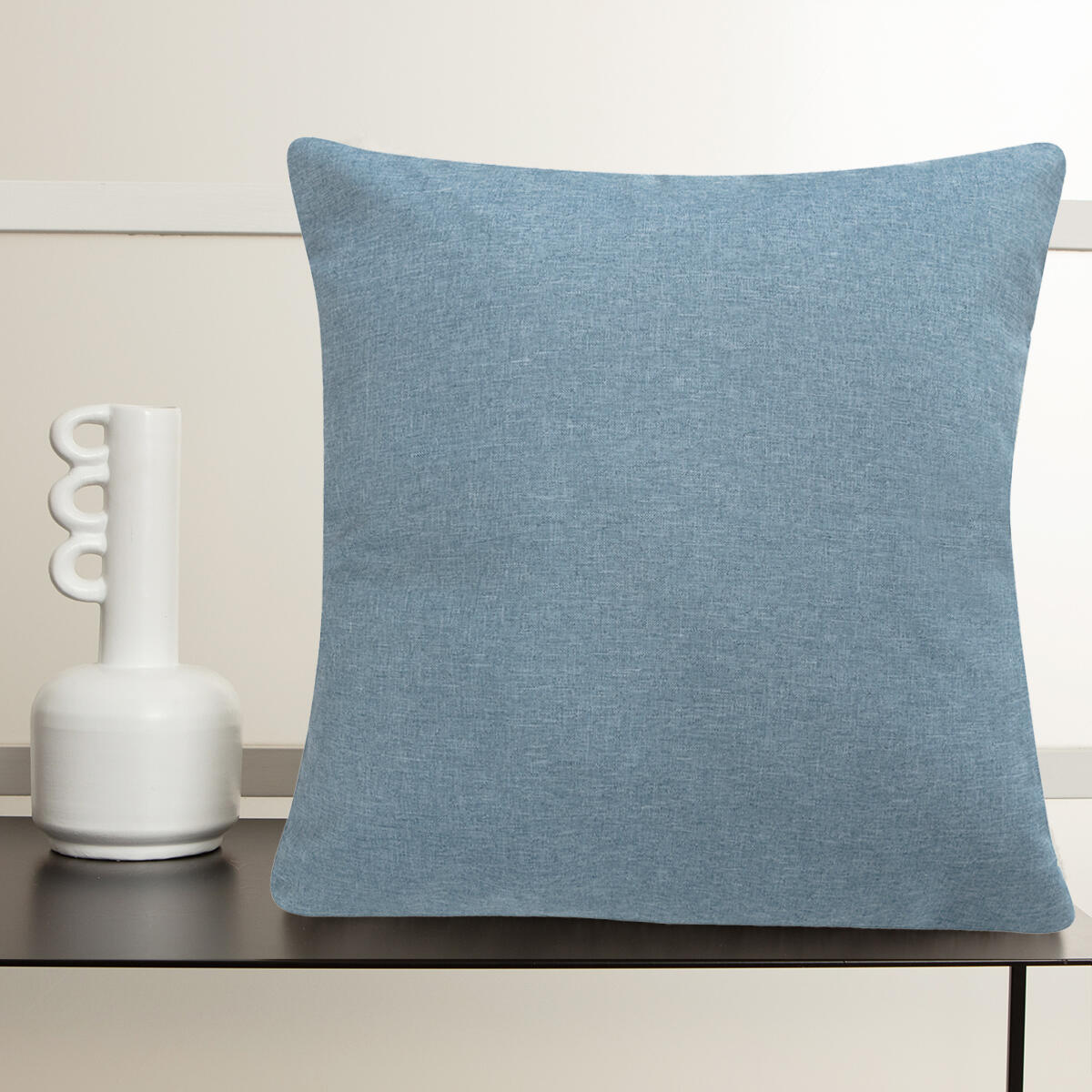 Cuscino Chambray blu petrolio 40 x 40 cm - 2