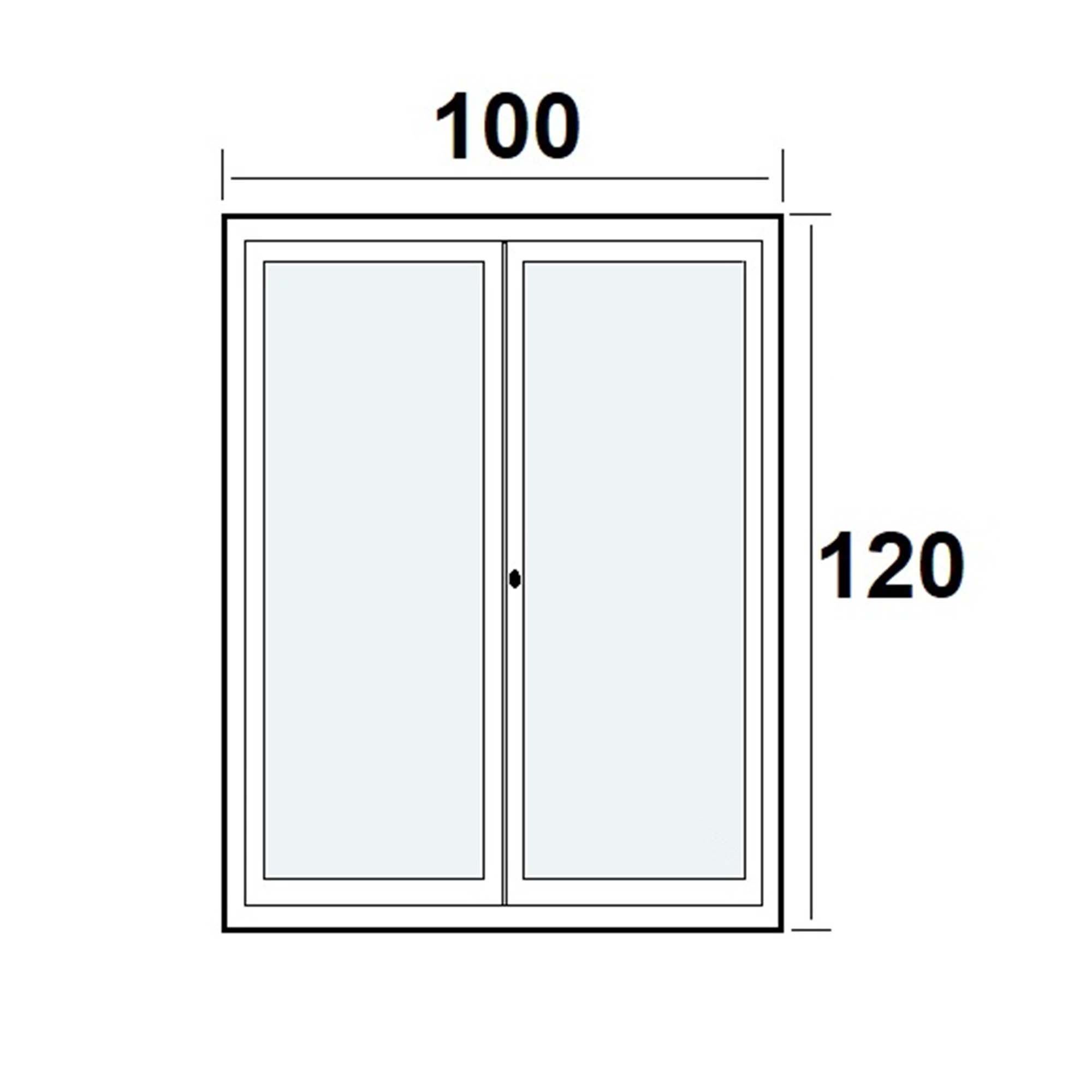Ventana de madera practicable de 120x100 cm cristal doble climalit - 2