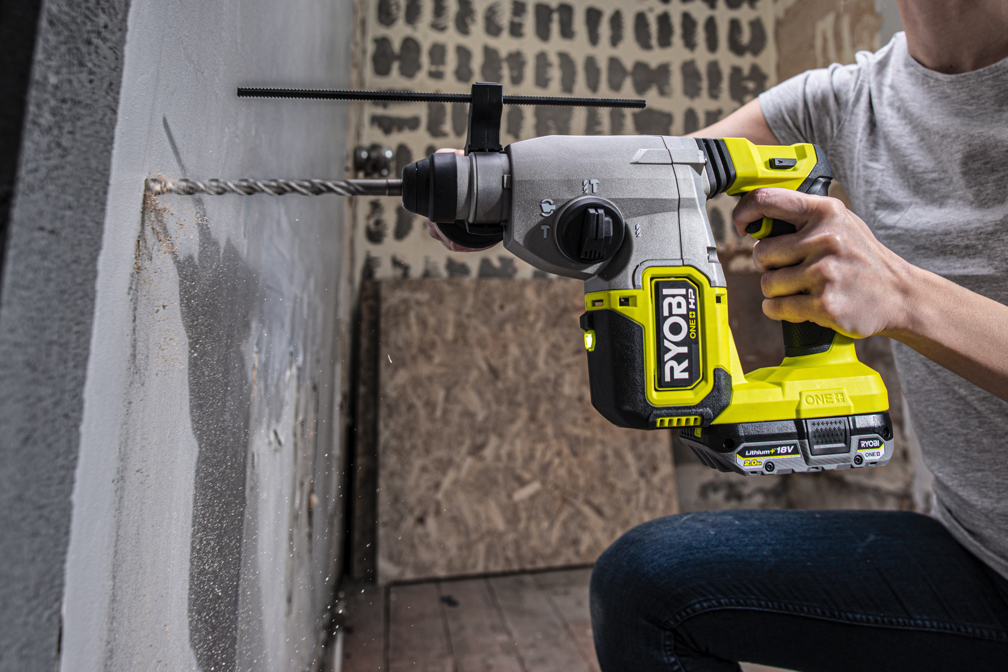 Młotowiertarka udarowa bezprzewodowa 18V RSDS18X-0 RYOBI ONE+ - 4