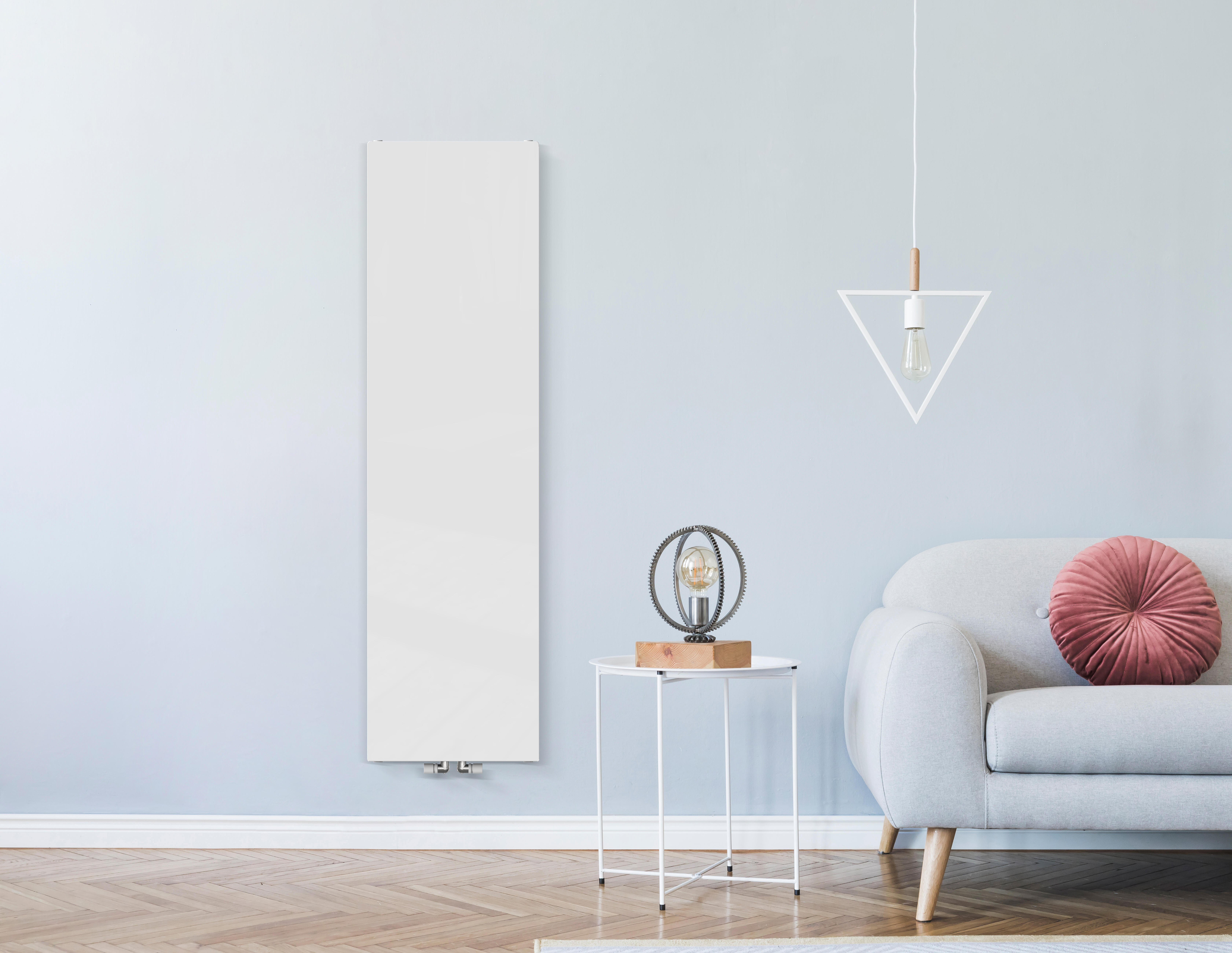 Radiateur eau chaude 1463W, l.50xH.180 cm Easy DE'LONGHI vertical blanc - 2