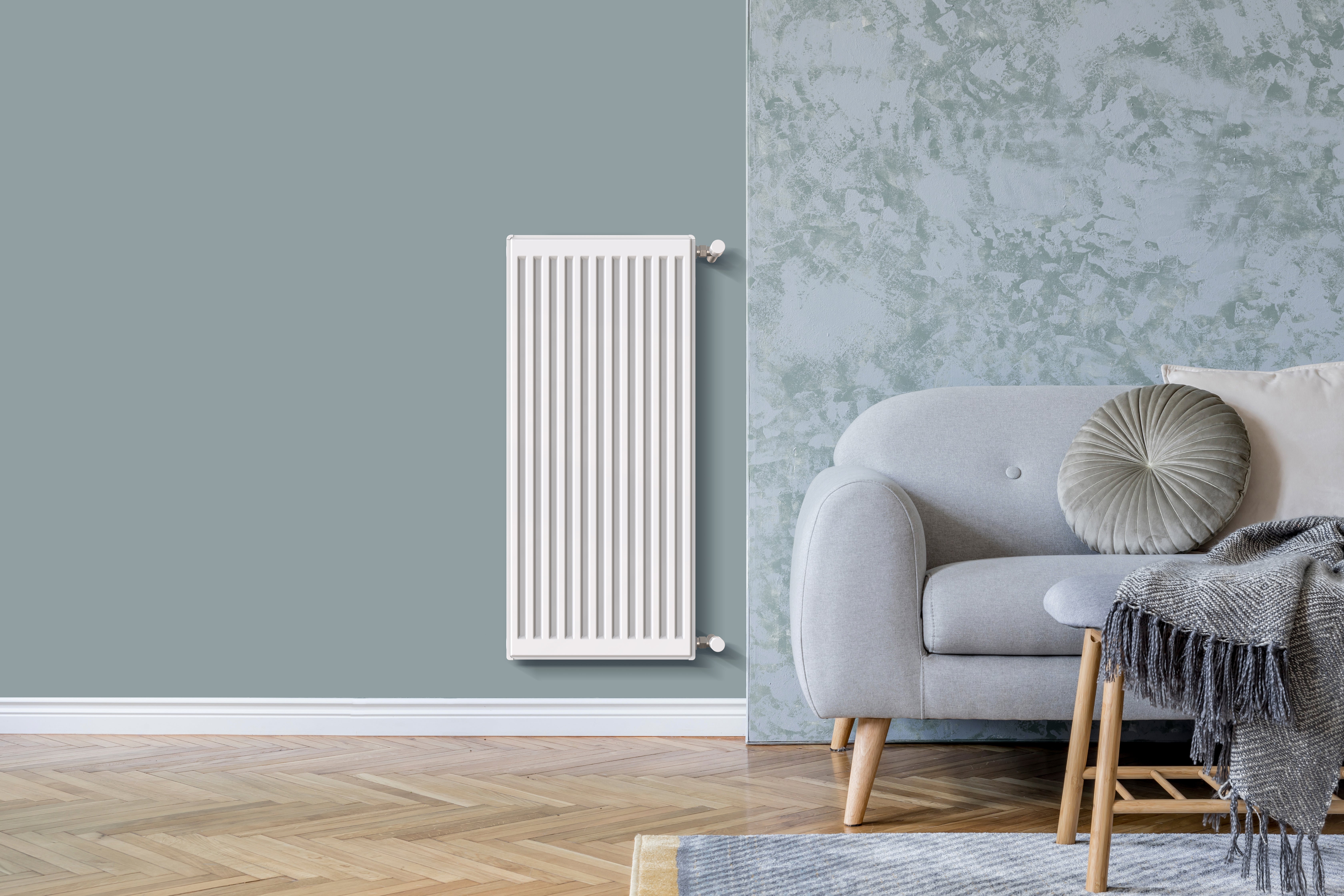 Radiateur eau chaude 927W, l.40xH.90 cm Easy DE'LONGHI vertical blanc - 2