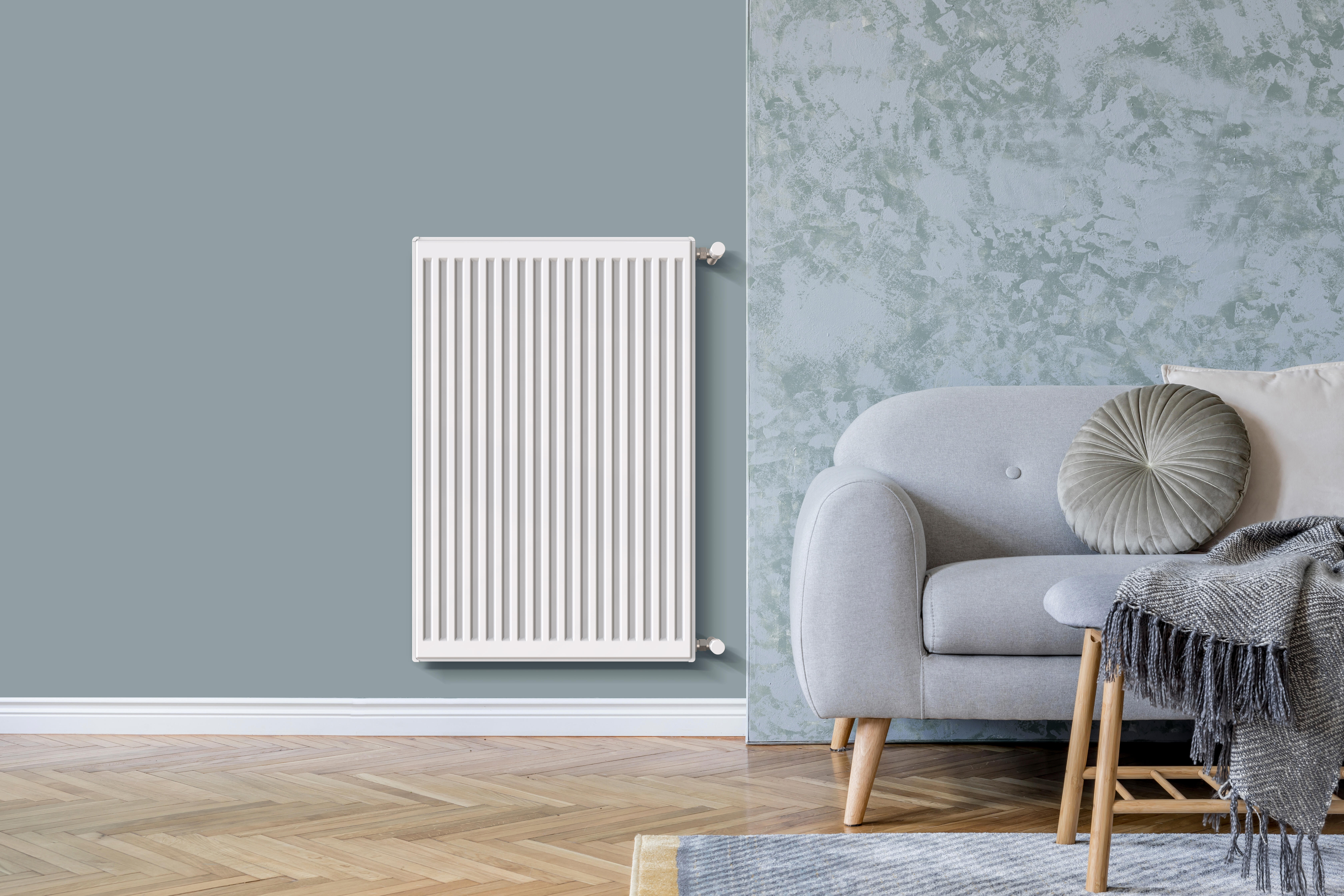 Radiateur eau chaude 1390W, l.60xH.90 cm Easy DE'LONGHI vertical blanc - 2