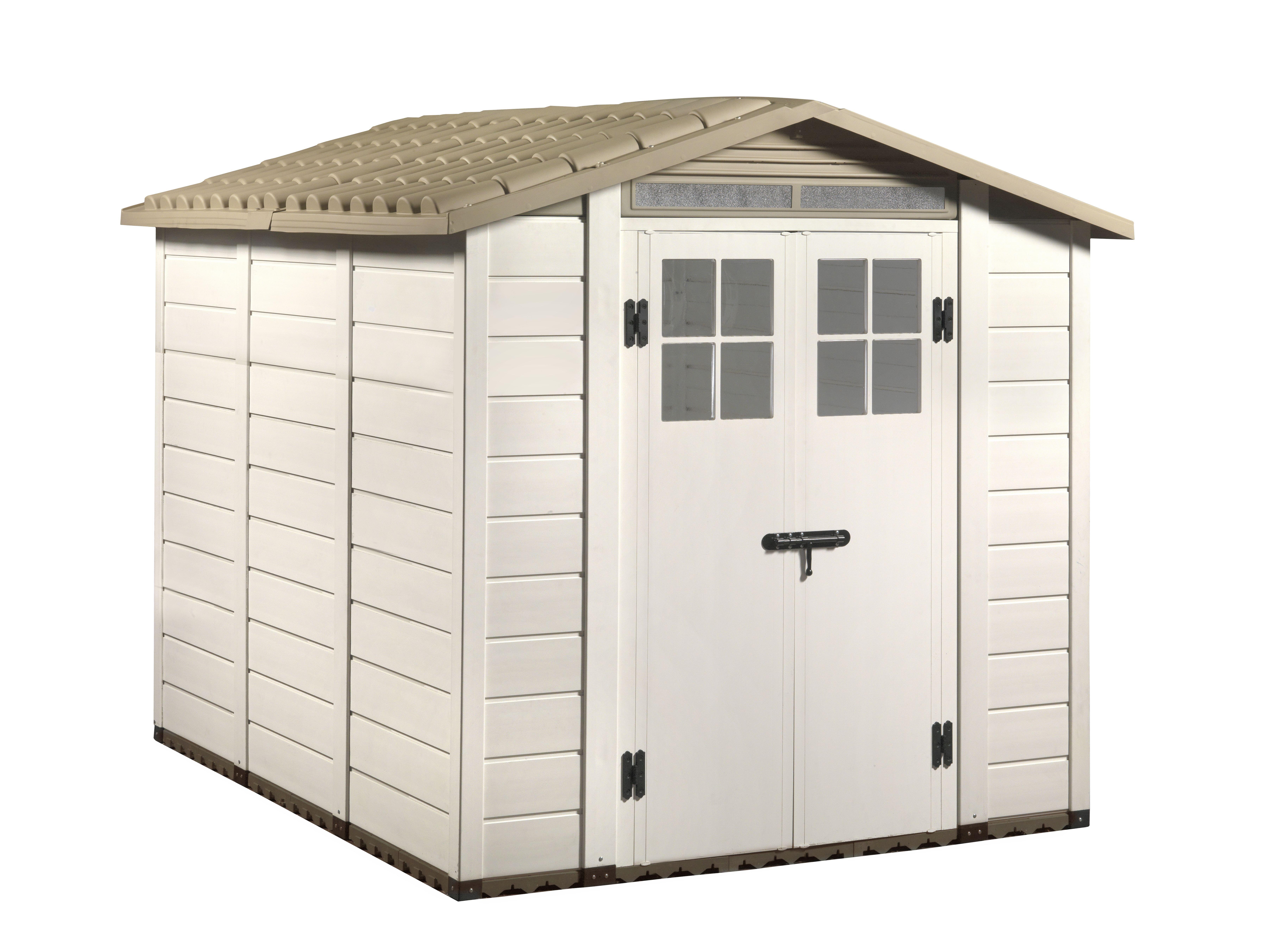 Abri de jardin pvc HABRITA Evo 240 Ep.20 mm, 4.91 m² | Leroy Merlin