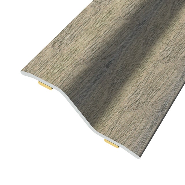 Perfil desnivel de aluminio gris/plata Z ADH 90cm GR130