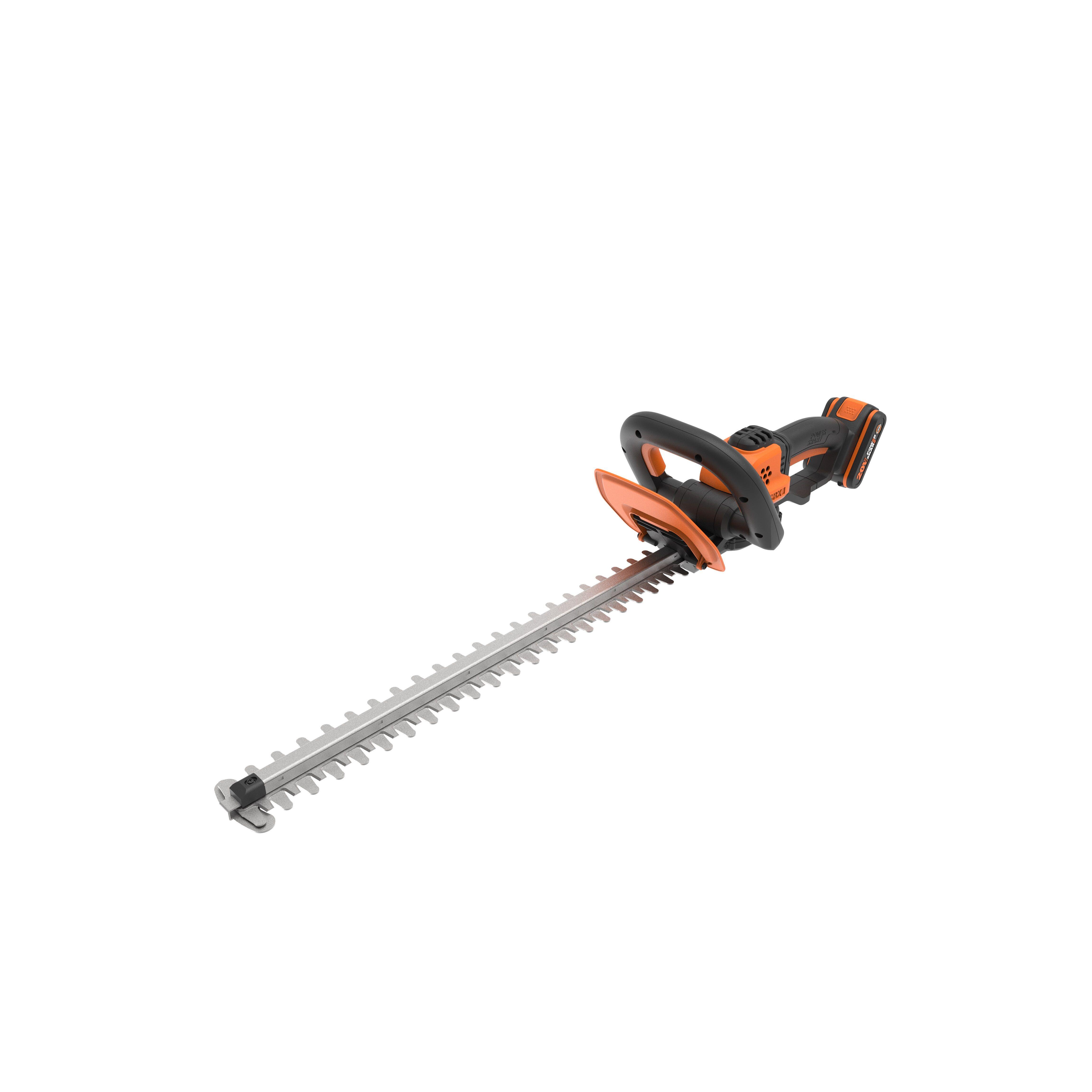 Cortasetos de batería worx powershare 20v 2ah 56 cm longitud de cuchilla