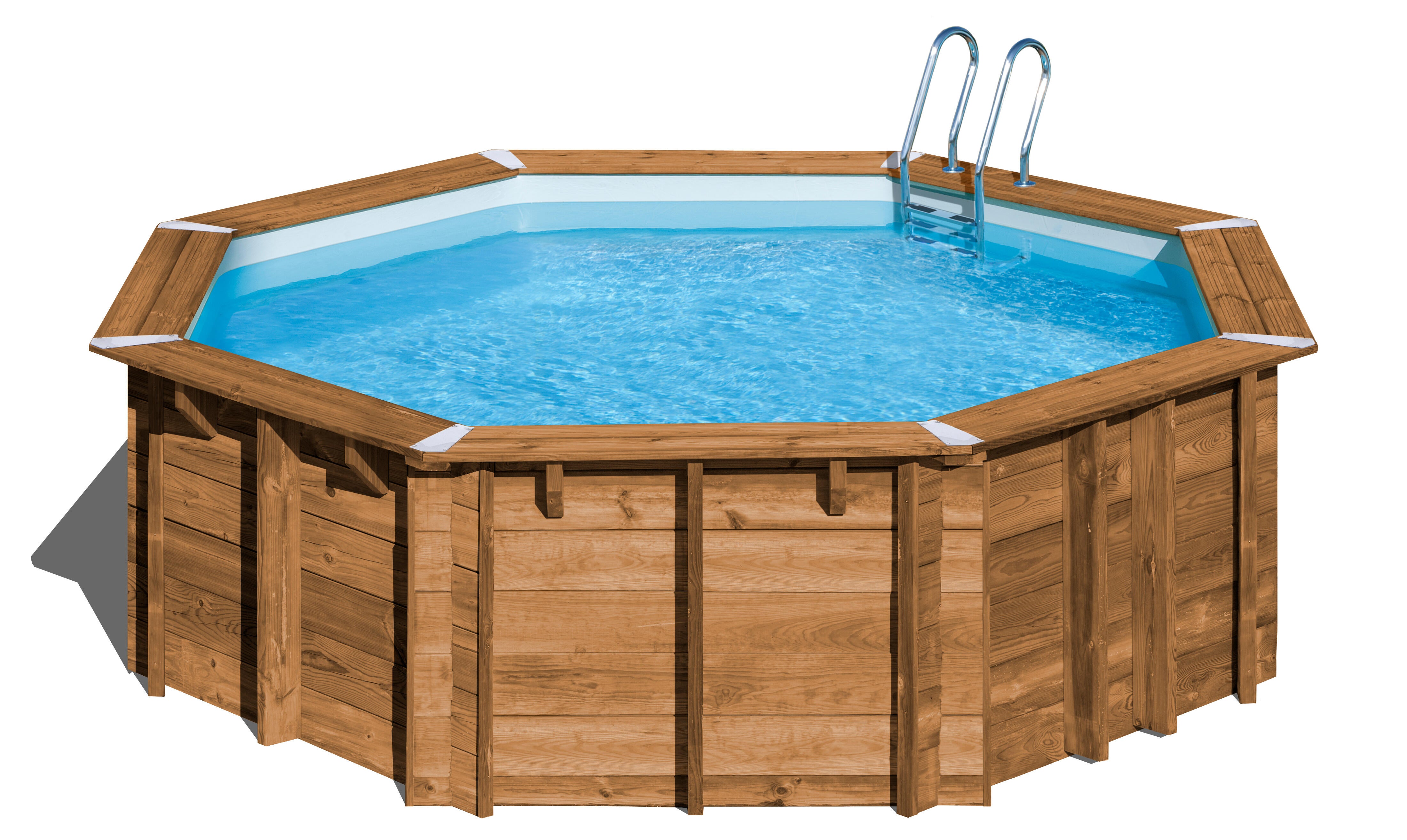 Piscina de madera redonda gre ø 428 x 136 cm