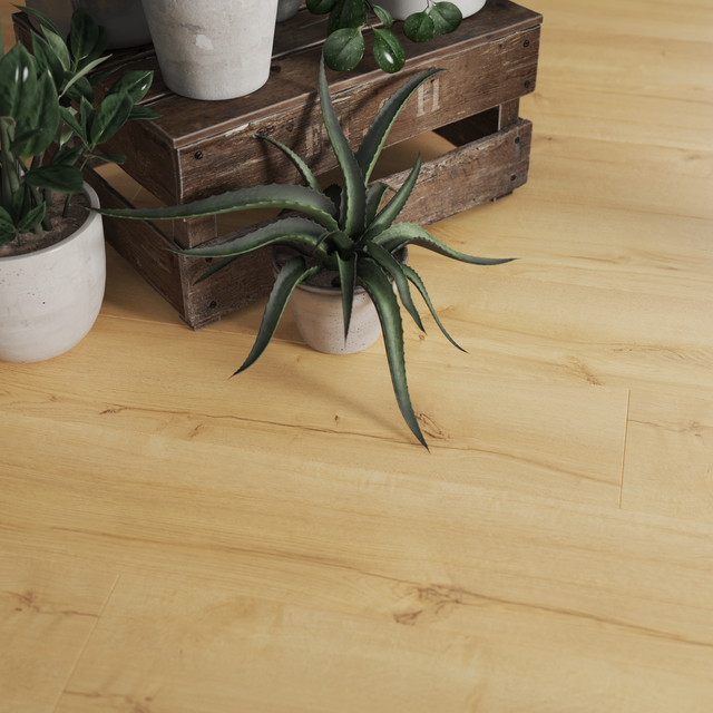 Pavimento laminato effetto legno miele, resistente all'acqua, AC5 classe 33, sp. 8 mm, ARTENS Wayne, 2.22 m²