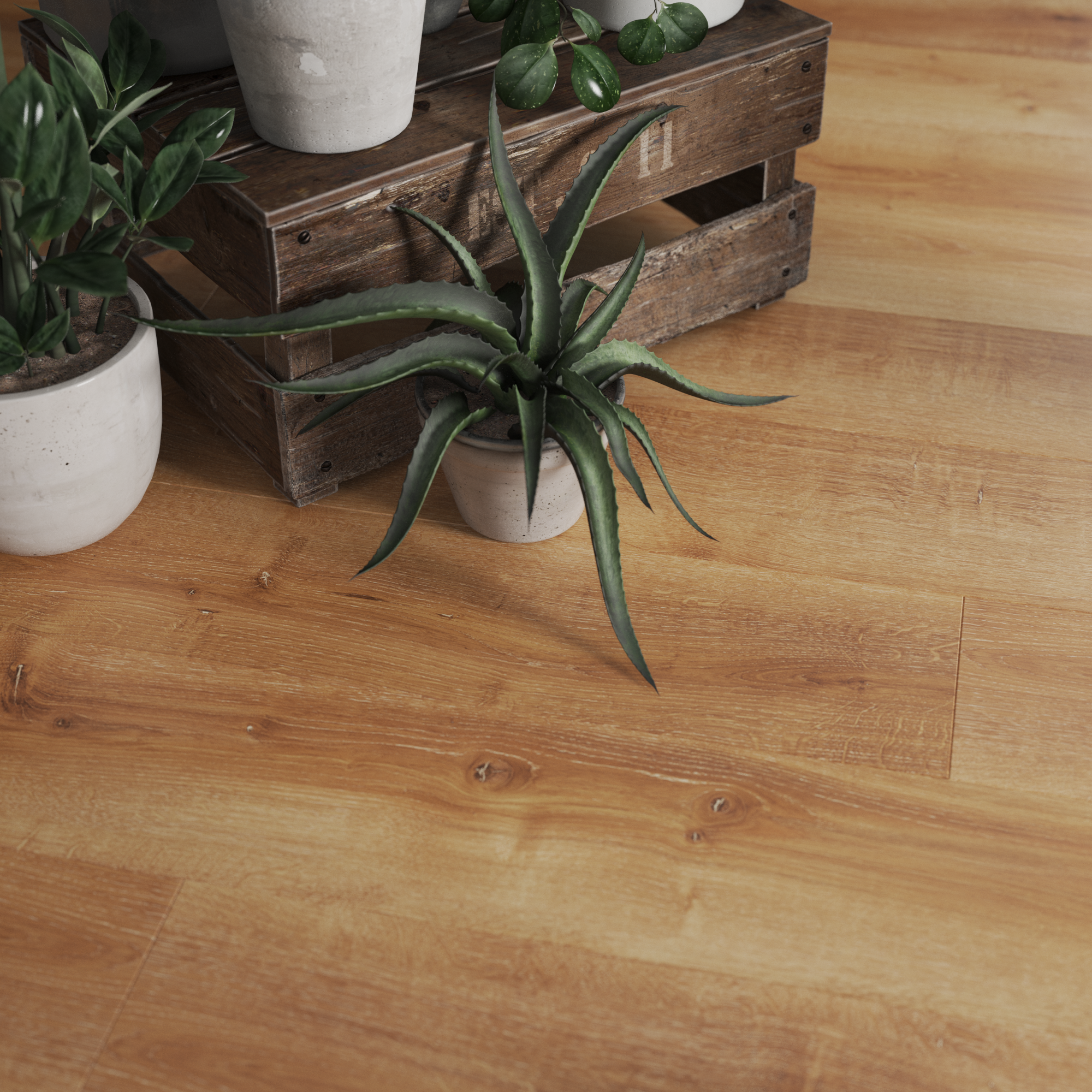 Pavimento laminato effetto legno larice chiaro, AC4 classe 32, sp. 8 mm, ARTENS Westport, 1.99 m² - 30