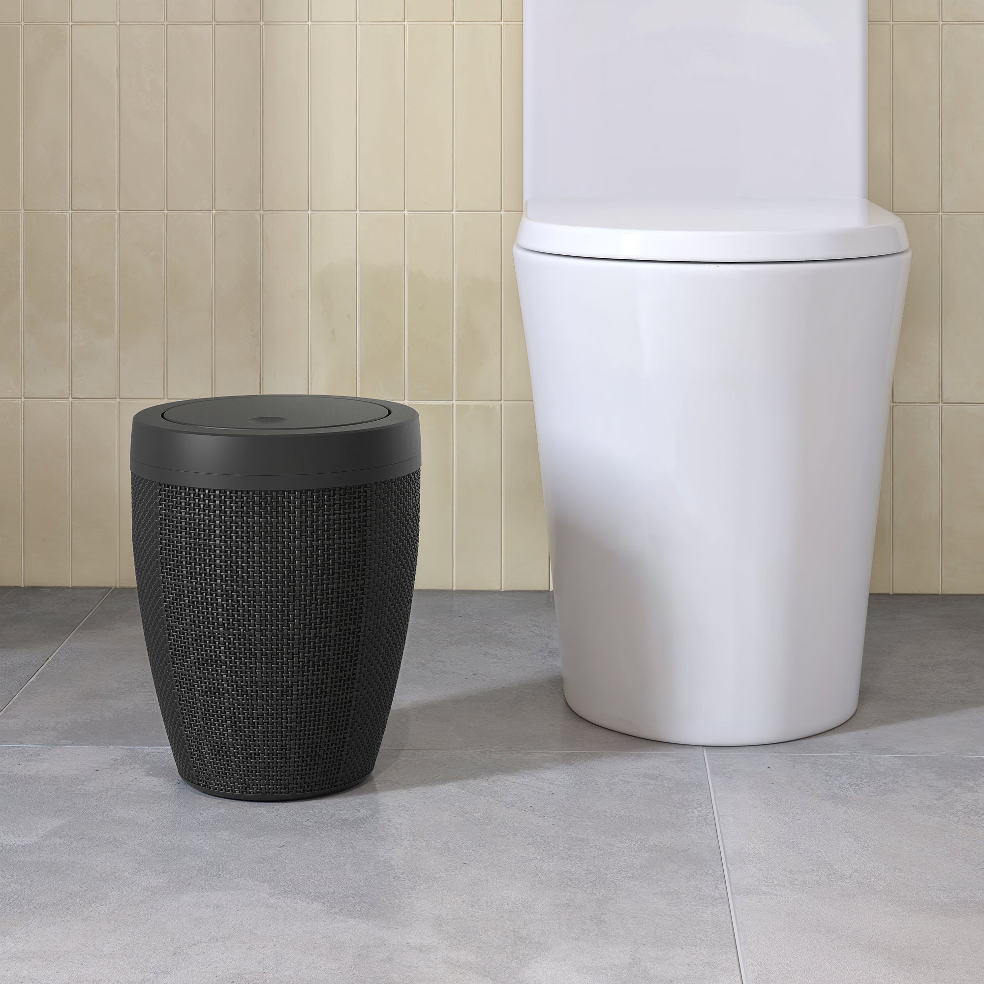 Balde 6 lt preto Sensea Linen - 2