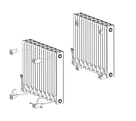 Radiateur électrique à inertie sèche 1000W DELTACALOR Cubo Evo horizontal - 7