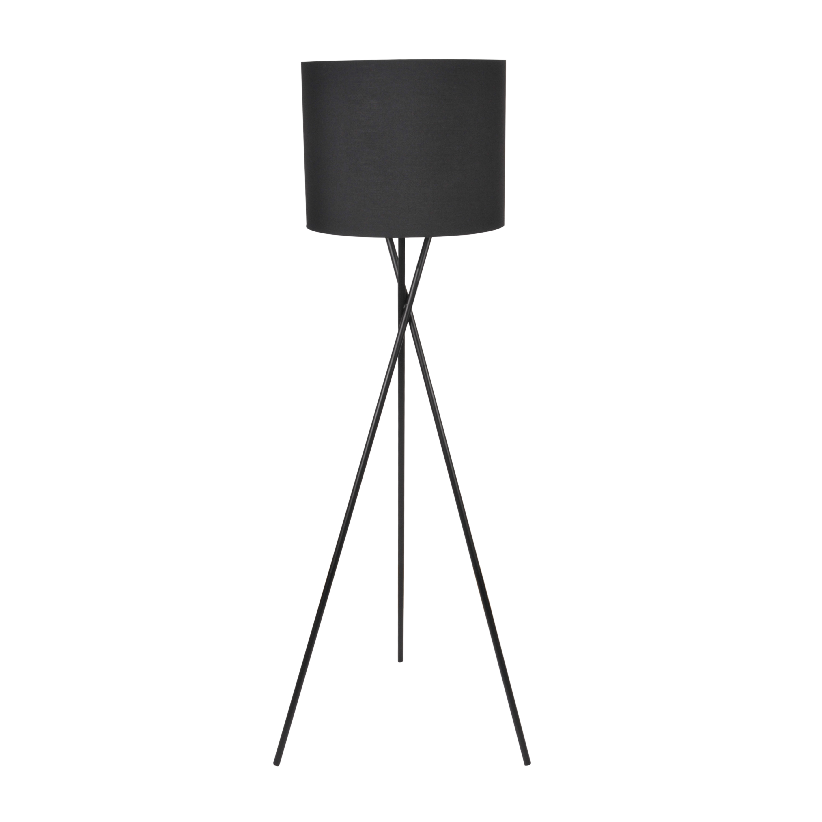 Lampa podłogowa Tekla czarna E27 Goldlux