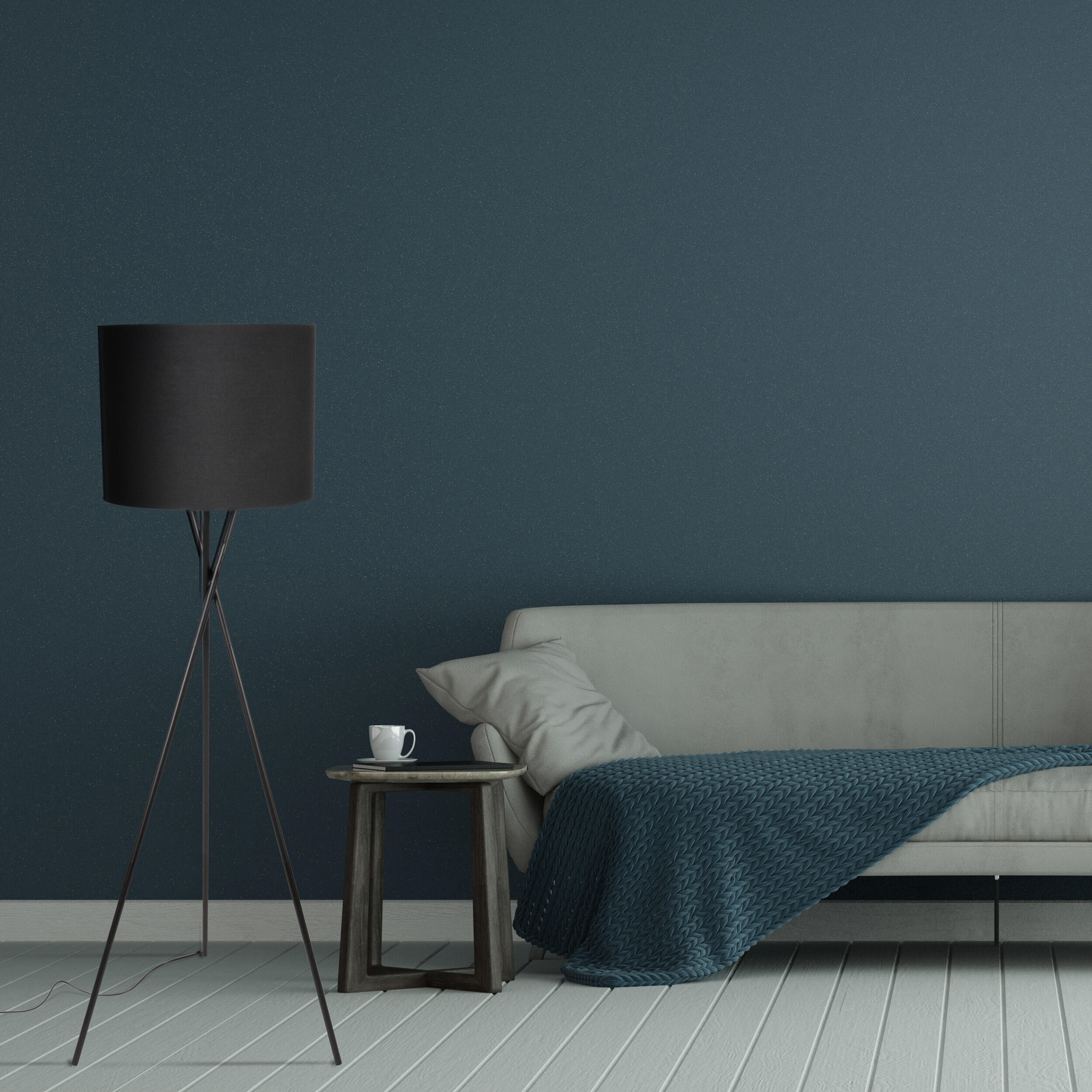 Lampa podłogowa Tekla czarna E27 Goldlux - 6