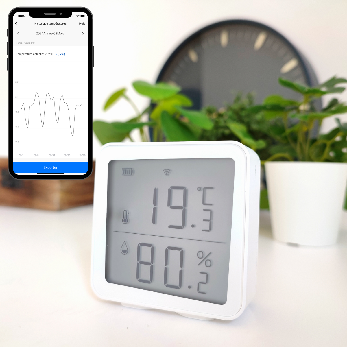 Thermomètre hygromètre connecté KONYKS TERMO - 2