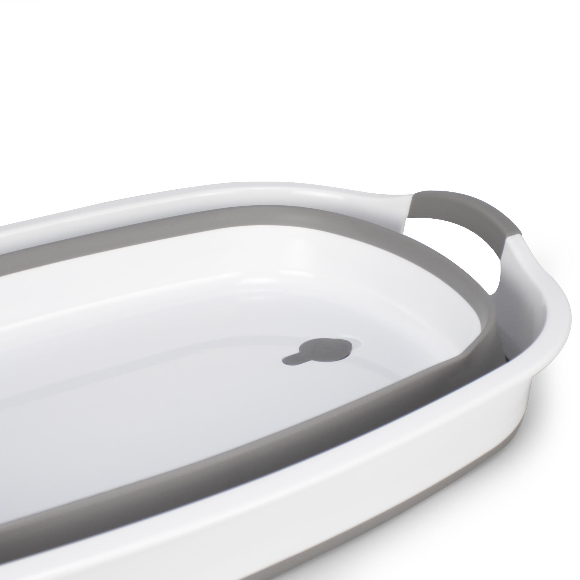 Cesto para roupa 61x44,5x23 cm branco e cinzento Flex - 6