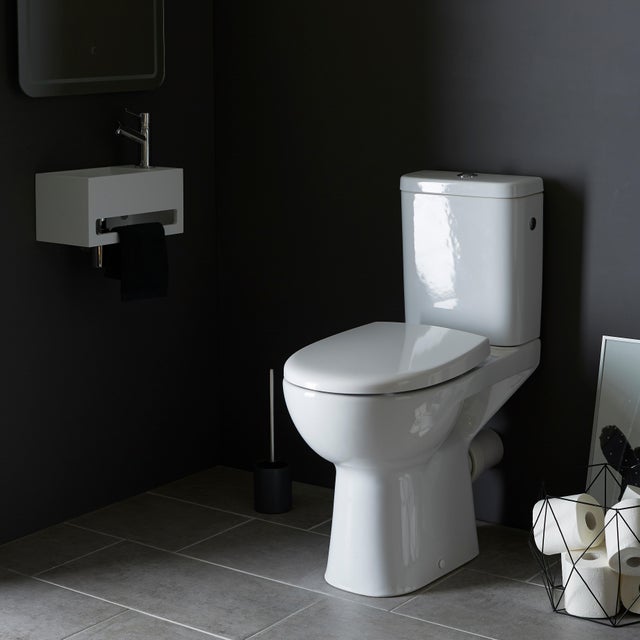 Pack WC à poser sortie horizontal sans bride Surélevé rimless GODART