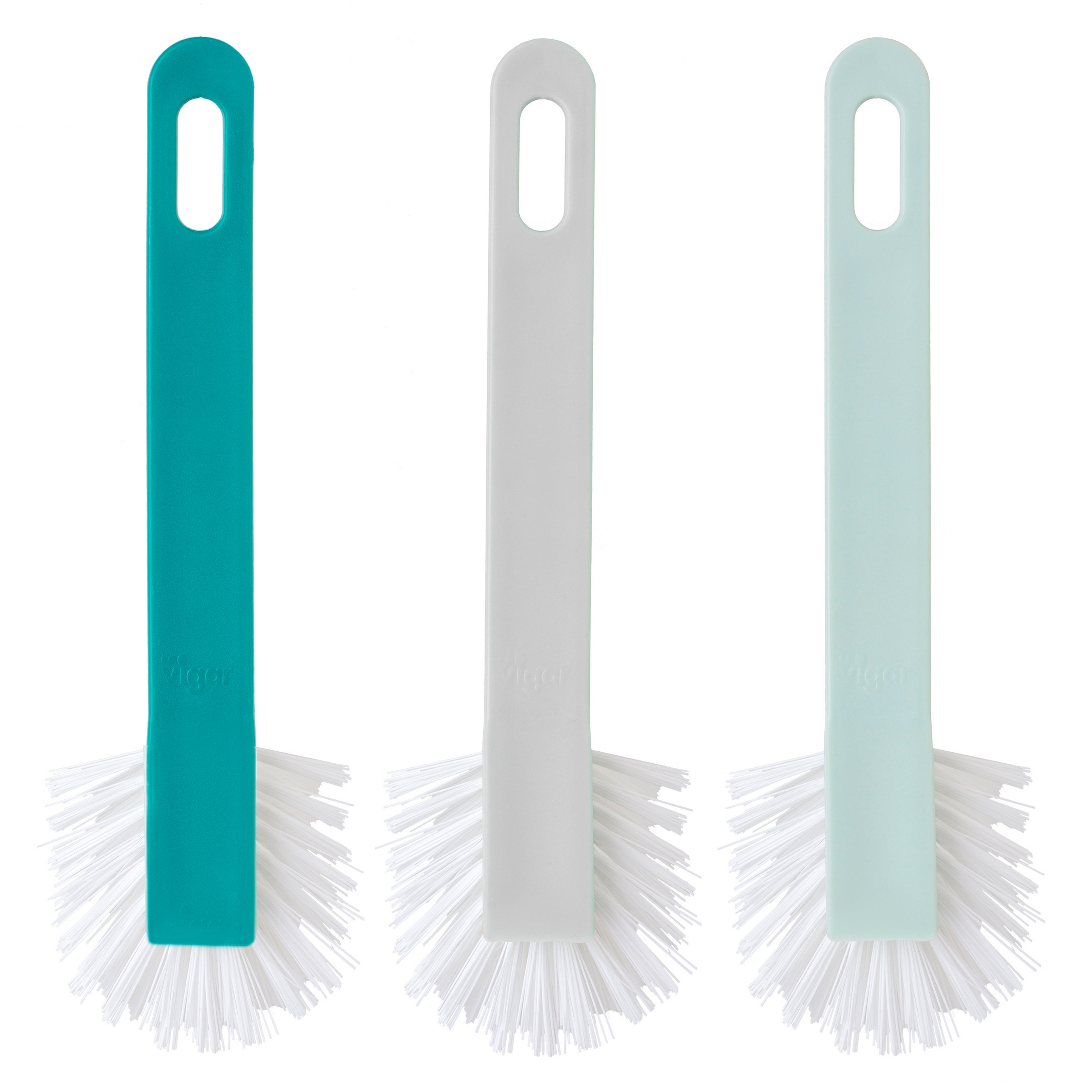 Escova para lavar pratos Oval Basic Vigar sortidos - 2