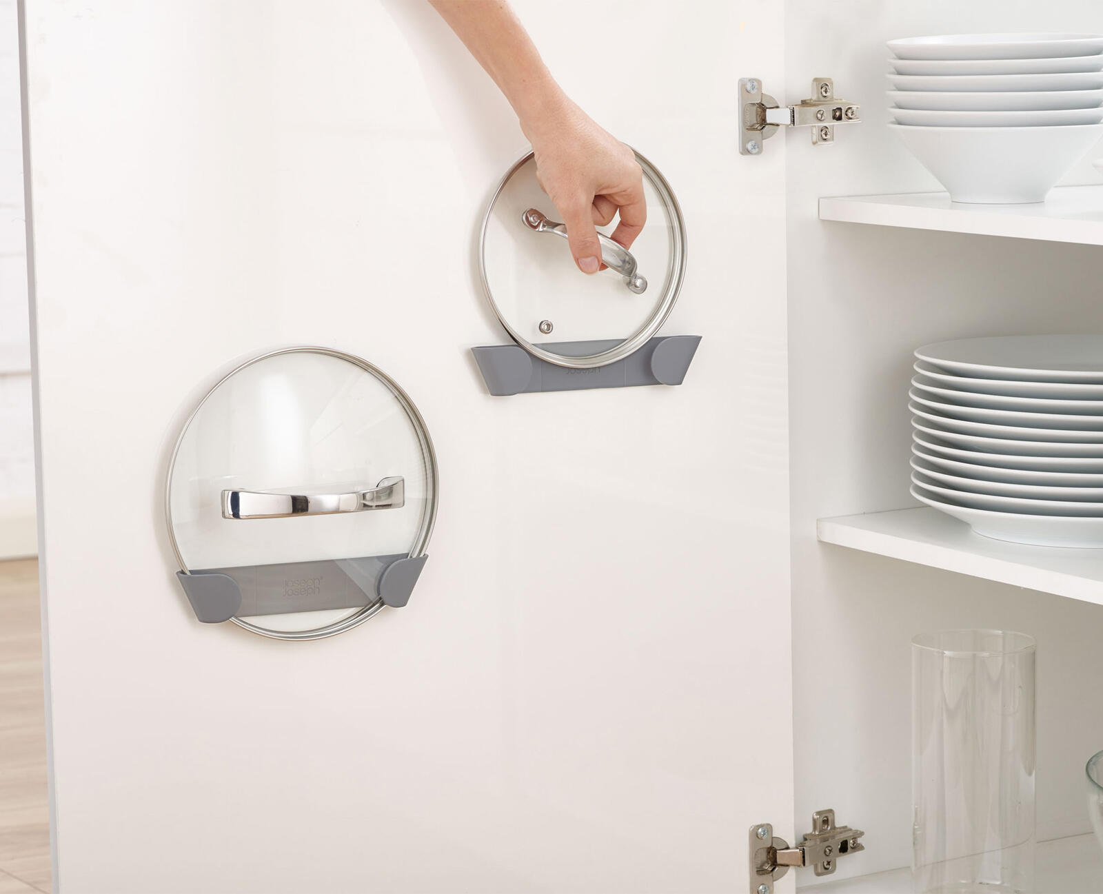 Soporte Tapa Interior Armario Duo JOSEPH & JOSEPH de 19.2x3.7cm - 2