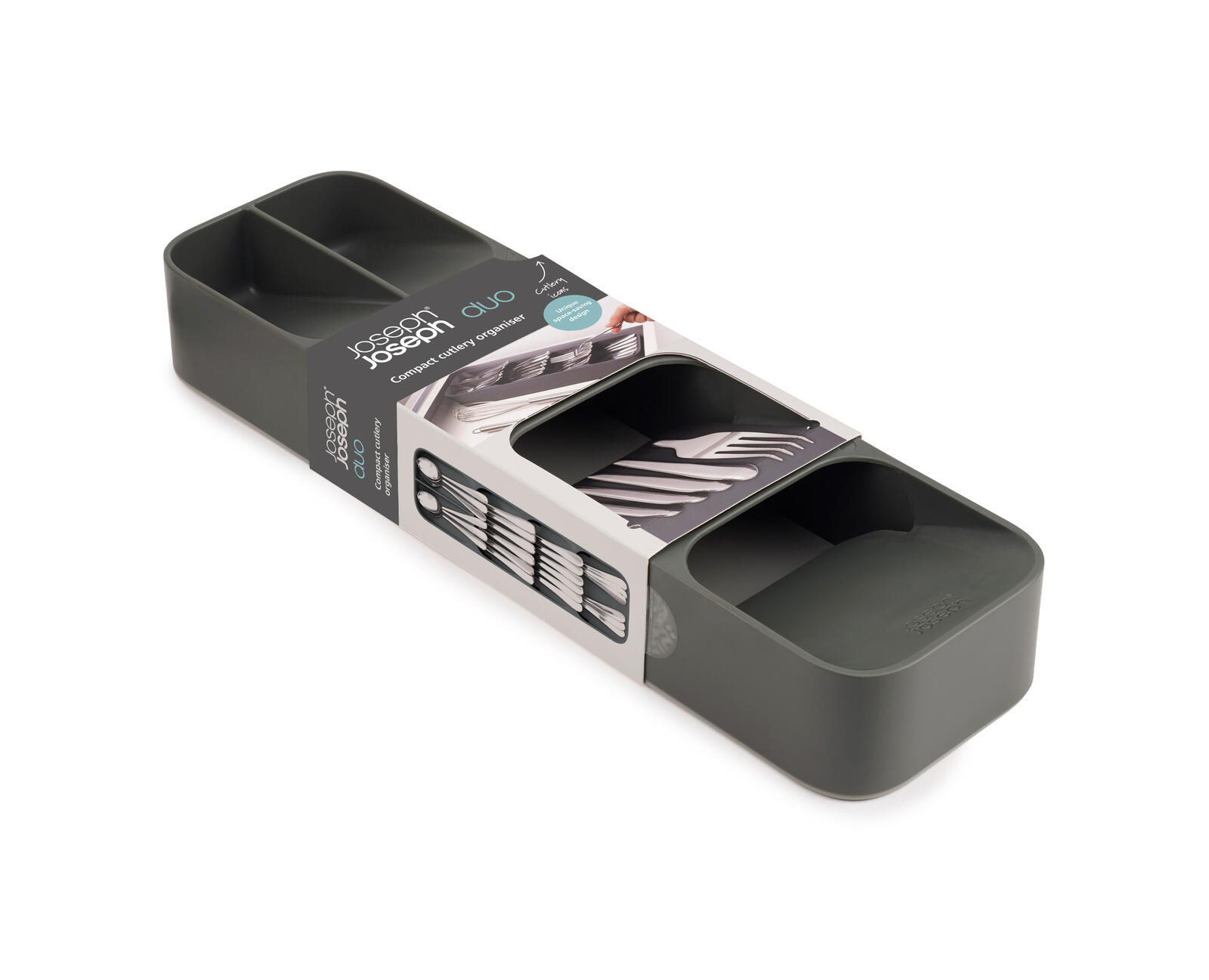 Range-couverts gris / argent l.11 x P.39.5 cm x H.5.7 cm JOSEPH & JOSEPH - 4