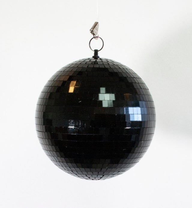 Boule à facettes Disco, noir H.20 x l.20 cm